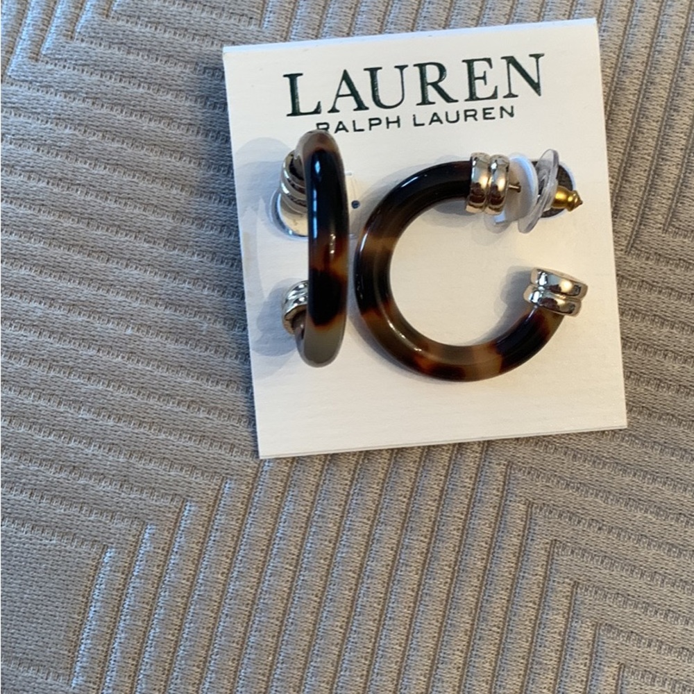 Ralph Lauren tortious earrings